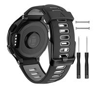 ISABAKE Bracelet de Montre pour Garmin Forerunner 735XT 235 235Lite 230 220 620 630, Bande de Remplacement en Silicone Souple pour Garmin Watch Accessoires