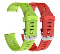 ISABAKE Bracelet de rechange en silicone souple pour montre intelligente Venu Sq GPS Forerunner 245/245, Fenix 6s 20 mm - Bracelet confortable pour Vivoactive 3 Music/HR Forerunner 645 Music