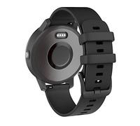 ISABAKE Bracelet de rechange pour Garmin Vivoactive 3 20 mm en silicone souple à libération rapide pour Galaxy Active 2/Galaxy Watch 42 mm Vivomove HR/ Forerunner 245 /645 Musique Fitness 20 mm noir