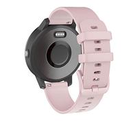 ISABAKE Bracelet de rechange pour Garmin Vivoactive 3 20 mm en silicone souple à libération rapide pour Galaxy Active 2/Galaxy Watch 42 mm Vivomove HR/ Forerunner 245 /645 Musique Fitness 20 mm rose