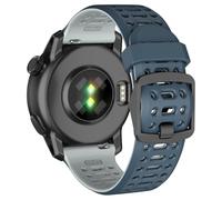 ISABAKE Bracelet de Remplacement en Silicone Bleu-Gris 20MM pour COROS APEX 2/PACE 2/APEX 42mm, Bracelet de Montre Unisexe 7,08" à 9,25" (180 mm à 235 mm)