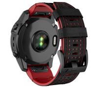 ISABAKE Bracelet pour Garmin Fenix 7X/Fenix 7X Pro/Fenix 6X/Fenix 6X/Fenix 5X/Fenix 5X Plus/Fenix 3/Fenix 3HR,QuickFit 26mm Silicone Sport Bracelet pour Garmin Epix Pro 51mm/Enduro/Enduro 2/TACTIX 7