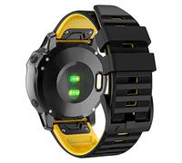 ISABAKE Silicone Bracelet pour Fenix 7X/Fenix 6X/Fenix 6X Pro/Fenix 5X Bracelet, 26 mm Quick Fit Sport Bracelet pour Fenix 5X Plus/Fenix 3/Fenix 3 HR/Enduro 2/Descent MK1/D2 Delta PX/D2 Charlie