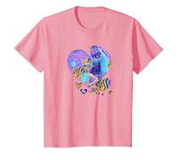 Isabel and River Fairy Moon Mascarade Ball Cœur T-Shirt, Enfant, Rose, 12 Ans