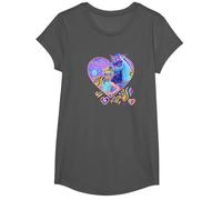 Isabel and River Fairy Moon Mascarade Ball Cœur T-Shirt, Fille, Asphalte, L