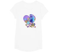 Isabel and River Fairy Moon Mascarade Ball Cœur T-Shirt, Fille, Blanc, L