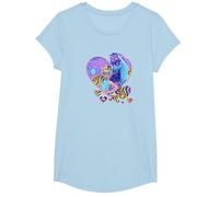 Isabel and River Fairy Moon Mascarade Ball Cœur T-Shirt, Fille, Bleu Céleste, S