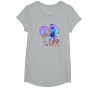 Isabel and River Fairy Moon Mascarade Ball Cœur T-Shirt, Fille, Gris Chiné, S