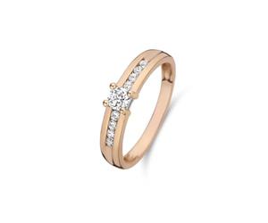 Isabel Bernard 14 Karaat Bicolor Gouden la Concorde Lou-Anne Ring IB4500672-52 (Maat: 52)