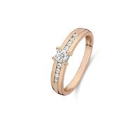 Isabel Bernard La Concorde Bague Rose Or, Autres, Zircone cubique