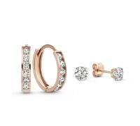 Isabel Bernard Parure de bijoux or rose / transparent, Taille One Size