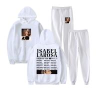 Isabel LaRosa Psychopomp Tour 2025 Sweat à capuche et pantalon de jogging Ensemble deux pièces pour homme et femme, blanc, M