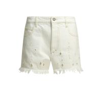 Isabel marant short femme blanc en denim de coton brodé - 38