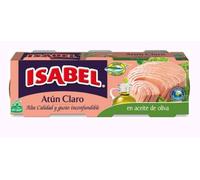 Isabel Thon Blanc à l'Huile d'Olive, Morceaux Entiers, Pack de 6 Boîtes de 80g, Poids Égoutté 52g