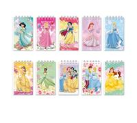 ISABELLA MOON Lot de 10 petits carnets de poche à spirale de 10 x 6 cm - Motif princesse - Coloré - Avec doublure en vrac - Fournitures scolaires et de bureau - Pour fête d'anniversaire (10, princesse
