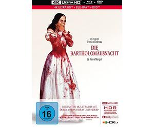Isabelle Adjani;Daniel Auteuil;Asia Argento;Thomas - Die Bartholomäusnacht - 3-Disc Limited Collector's Edition im Mediabook (4K Ultra-HD) (+ Blu-ray 2D) (+ DVD)