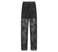 Isabelle Blanche - Mesh Pantalons - Femme - Pantalons - Noir - Taille: 36 FR