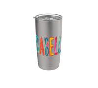 Isabelle Lettres colorées pour coups de pinceau Gobelet isotherme en acier inoxydable double paroi