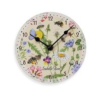 Isabelle Rose Meadow 6557 Horloge murale en bois style shabby chic floral