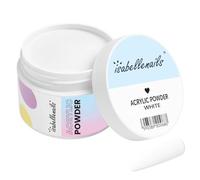 IsabelleNails Poudre acrylique pour ongles - Poudre acrylique professionnelle pour extension d'ongles en acrylique, modélisation des ongles (Blanc, 15 ml)