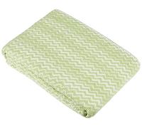 Isadora Paris Couvertures en Coton Microfibre Super Doux pour canapé, lit, Jeté de Canapé Plaid Ultra Luxueux Chaud et Confortable pour Toutes Les Saisons, Plaid Chevron Motif Vert Lilly 127x178