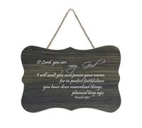 Isaiah 25:1 O Lord, You Are My God, I Will Exalt You And Praise Your Name - Panneau en bois rustique - Décoration murale - 15,2 x 25,4 cm
