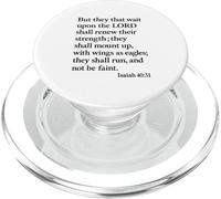 Isaiah 40:31 Mount Up with Wings As Eagles Verse Bible Pray PopSockets PopGrip pour MagSafe