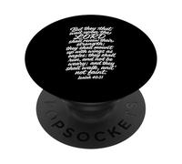 Isaiah 40:31Mount Up with Wings As Eagles Verse de la Bible PopSockets PopGrip Adhésif
