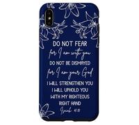 Isaiah 41:10 Christian Bible Verse Faith Quote Inspirational Coque pour iPhone XS Max