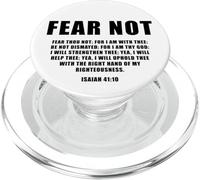 Isaiah 41:10 Fear Not Bible Promise of Protection & Blessing PopSockets PopGrip pour MagSafe