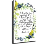 Isaiah 41 10 Scripture Poster Do Not Fear For I Am With You Inspirational Christian Decor(Framed,12x18inch(30x45cm))