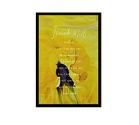 Isaiah 4110 - Toile murale avec texte de la Bible « Fear not for I am with you » - Décoration murale pour chambre à coucher, décoration d'intérieur, 40,6 x 61 cm - Cadre en métal noir