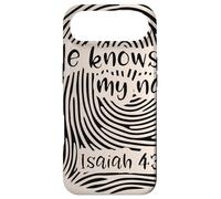 Isaiah 43 1 He Knows My Name Empreinte Digitale Art Coque pour iPhone Air