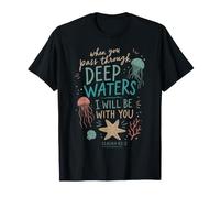 Isaiah 43 2 Deep Waters Verse biblique chrétienne T-Shirt