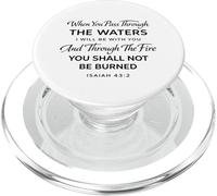 Isaiah 43:2 The Waters I Will Be with You Verse de Foi de la Bible PopSockets PopGrip pour MagSafe