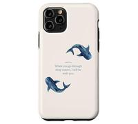 Isaiah 43 2 Verset biblique chrétien Baleine Requin océan Foi Coque pour iPhone 11 Pro