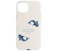 Isaiah 43 2 Verset biblique chrétien Baleine Requin océan Foi Coque pour iPhone 15 Plus