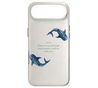 Isaiah 43 2 Verset biblique chrétien Baleine Requin océan Foi Coque pour iPhone Air