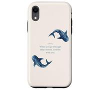 Isaiah 43 2 Verset biblique chrétien Baleine Requin océan Foi Coque pour iPhone XR