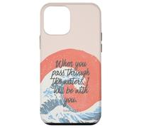 Isaiah 43 2 Verset biblique océan Vintage Foi chrétienne Coque pour iPhone 12 Mini