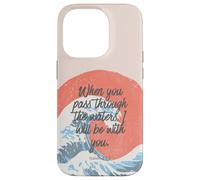 Isaiah 43 2 Verset biblique océan Vintage Foi chrétienne Coque pour iPhone 14 Pro