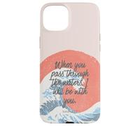 Isaiah 43 2 Verset biblique océan Vintage Foi chrétienne Coque pour iPhone 15 Plus