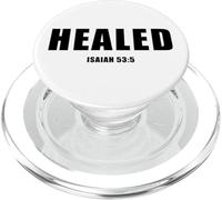 Isaiah 53:5 Bible Verse Promise of Healing and Health Faith PopSockets PopGrip pour MagSafe
