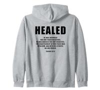 Isaiah 53:5 Bible Verse Promise of Healing and Health Faith Sweat à Capuche