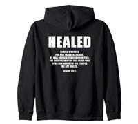 Isaiah 53:5 Bible Verse Promise of Healing and Health Faith Sweat à Capuche