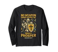 Isaiah 54:17 Armure de Dieu - Aucune arme formée contre moi Manche Longue