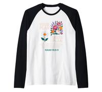 Isaiah 55 8 9 Verse de la Bible Dieu Plan Christ Religieux Floral Manche Raglan