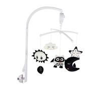 ISAKEN Carrousel Musical pour Lit Bébé Musique Mobile de Bonne Nuit Jouet à Suspendre pour Lit Bébé Carrousel Électronique Lit Bébé Stimule les Sens, Jouet Musical