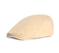 ISAKEN Casquette Homme, Chapeau de Journal,Casquette Plate Réglable Coton, Casquette Béret Homme pour Un Usage Quotidien, Les Vacances et Les Activités