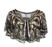 Isaken Châle Cape et Étole Vintage Femme, Cape de Mariage 1920s